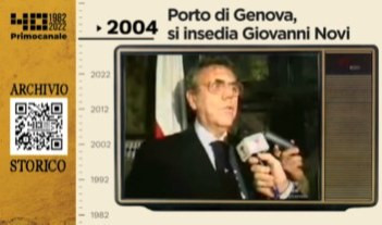 Dall'archivio storico di Primocanale, 2004: Novi diventa presidente del porto